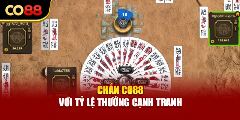 Chắn Co88 với tỷ lệ thưởng cạnh tranh