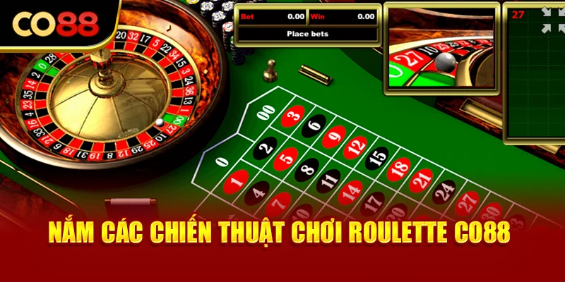 Nắm các chiến thuật chơi Roulette Co88
