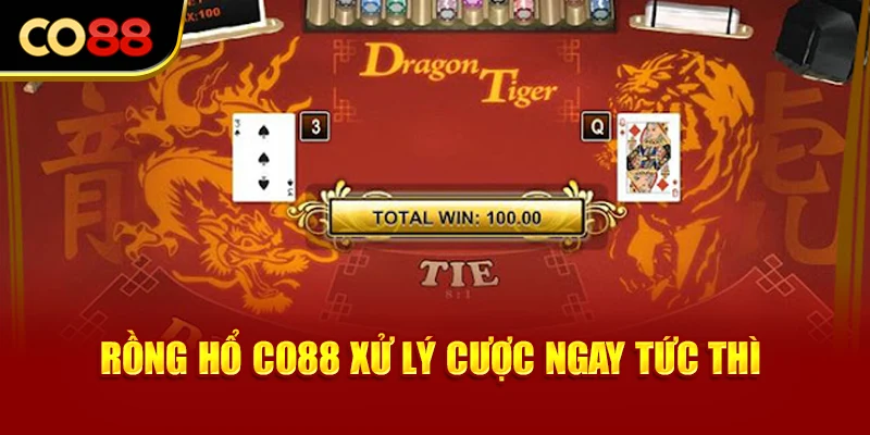 Rồng Hổ Co88 xử lý cược ngay tức thì