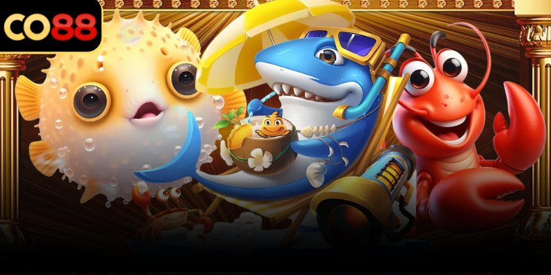 Không gian biển rộng với cá di chuyển đa hướng, tạo cảm giác chiến trường